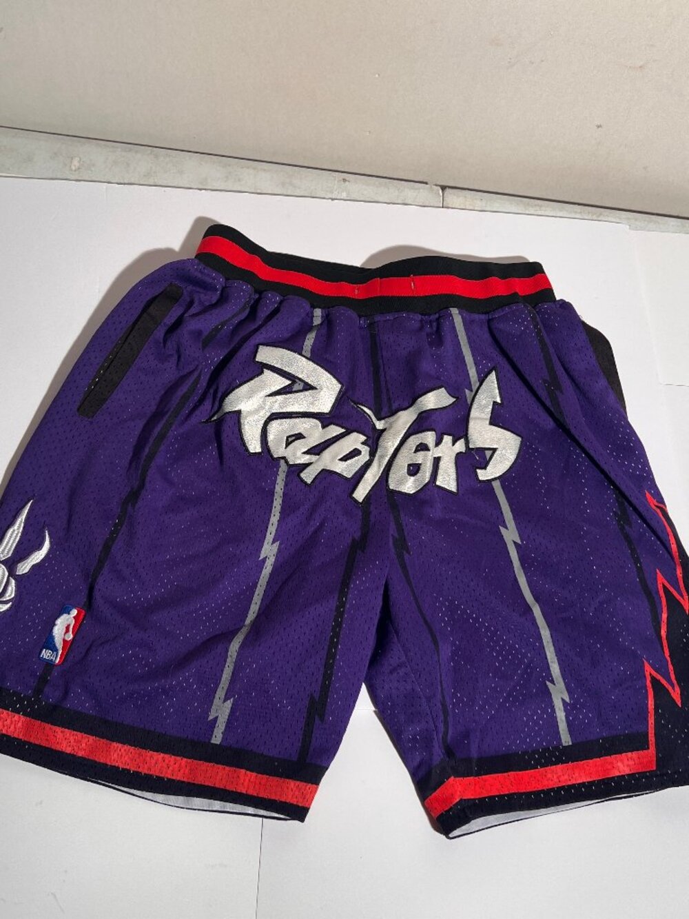 Just Don Toronto Raptors 1998-1999 Mesh Basketball Shorts Purple Size M